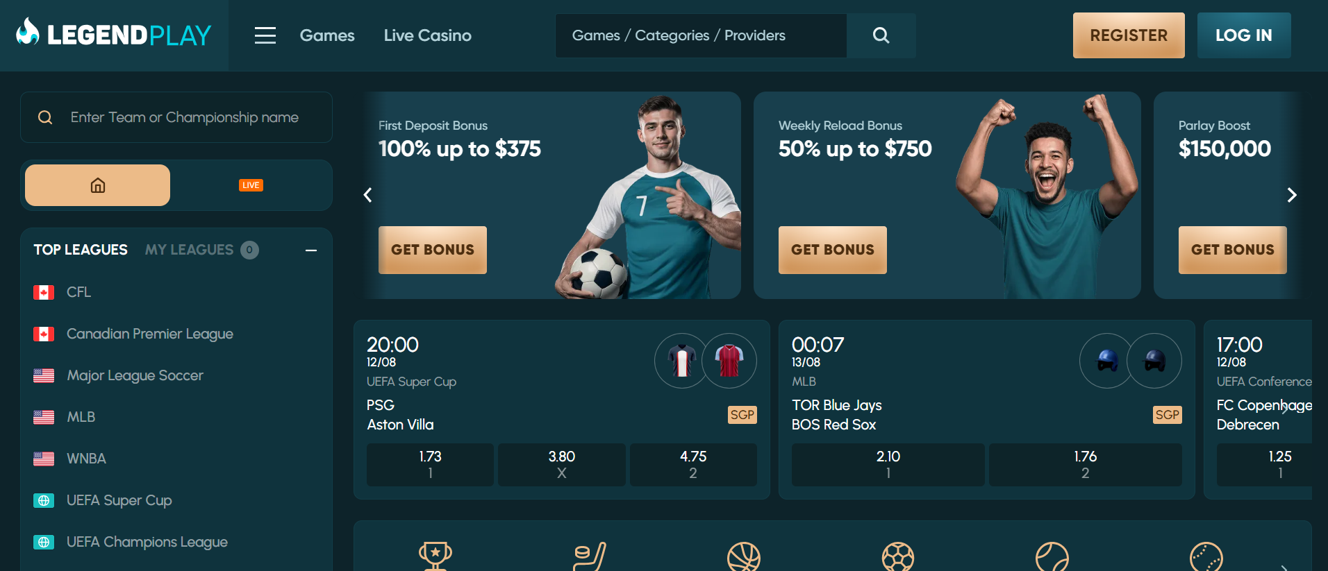 Legendplay kasyno online